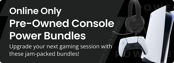 Online Only | Pre-Owned Console Power Bundles | Upgrade your next gaming session with these jam-packed bundles!