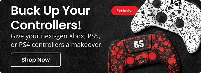Buck Up Your Controller! | Give your next-gen Xbox, PS5, or PS4 controllers a makeover. | Shop Now