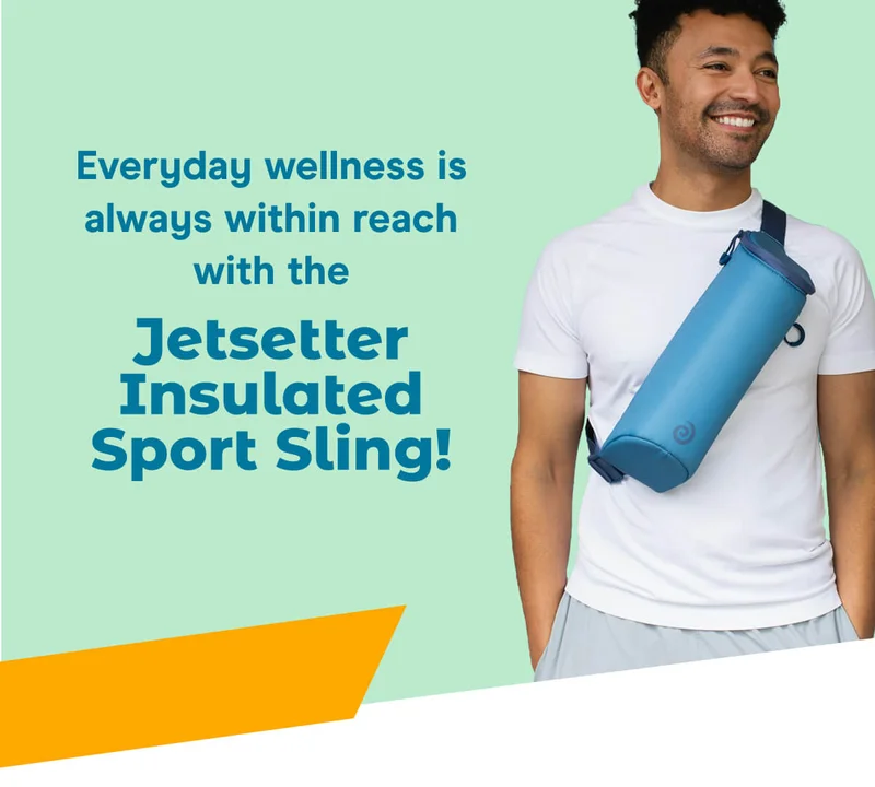 Everyday wellness is always within reach with the Jetsetter Insulated Sport Sling!
