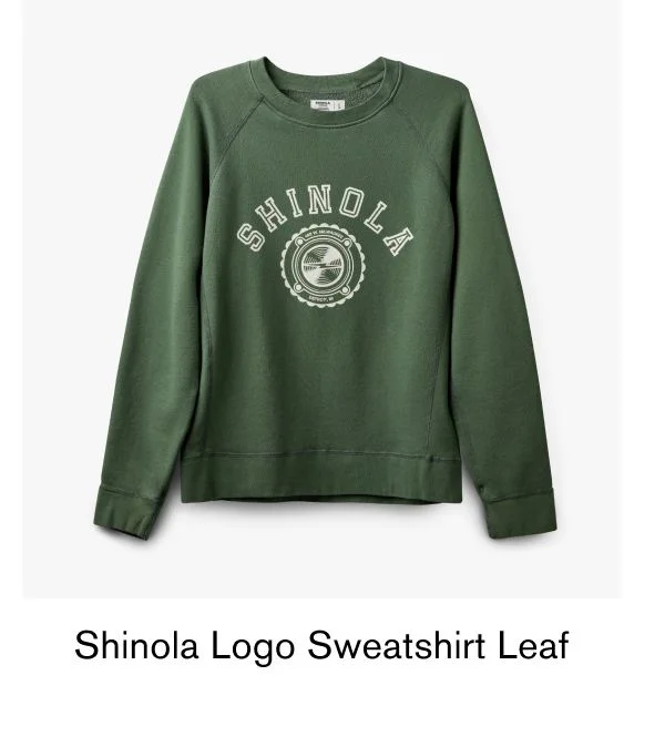 Shinola Logo Sweatshirt Leaf