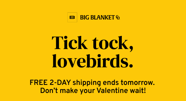 Tick tock, lovebirds.