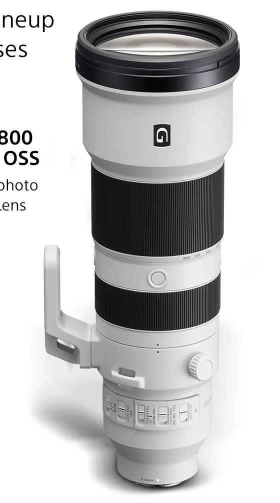 FE 400-800 f6.3-8 G OSS Super Telephoto Zoom G Lens