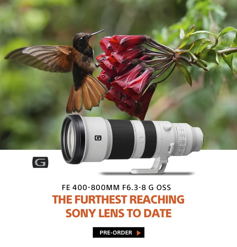 FE 400-800 f6.3-8 G OSS | The furthest reaching Sony lens to date | Pre-order