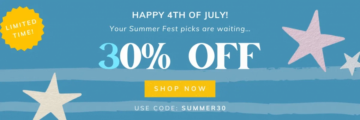 Shop Summerfest 30% OFF Sale