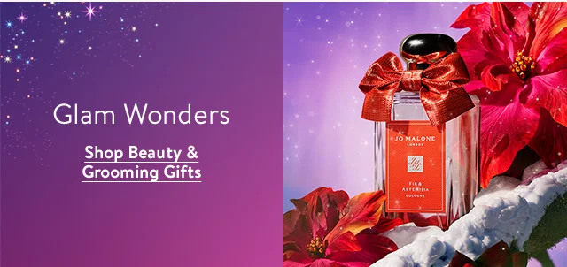 Glam wonders. A bottle of perfume.