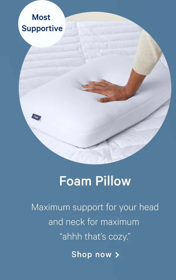 Foam Pillow >> Shop now >>