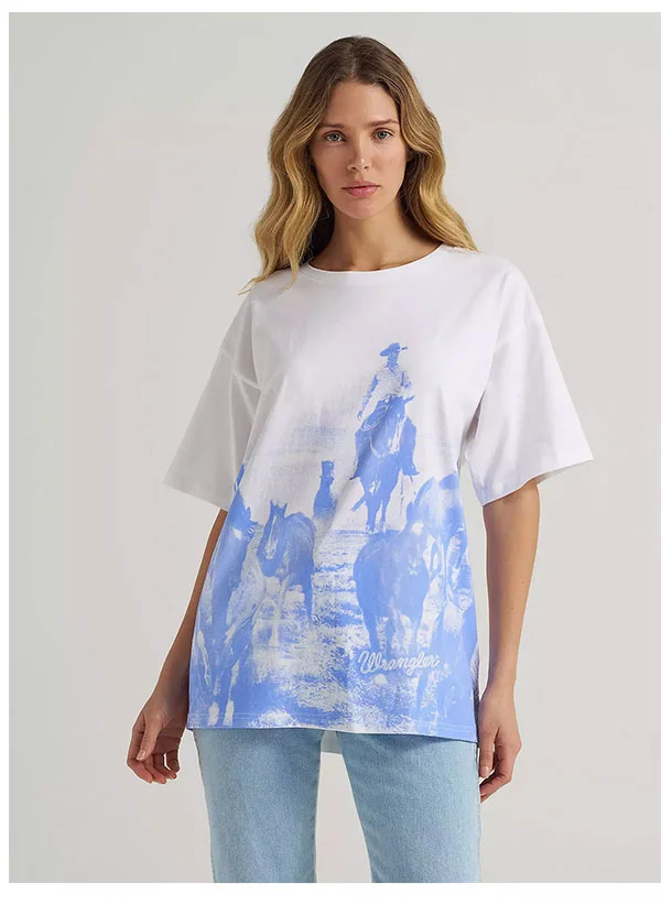 Women's Horse Round Up Oversized Tee