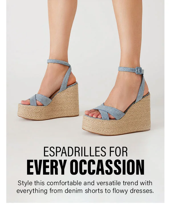 Espadrilles for every occasion