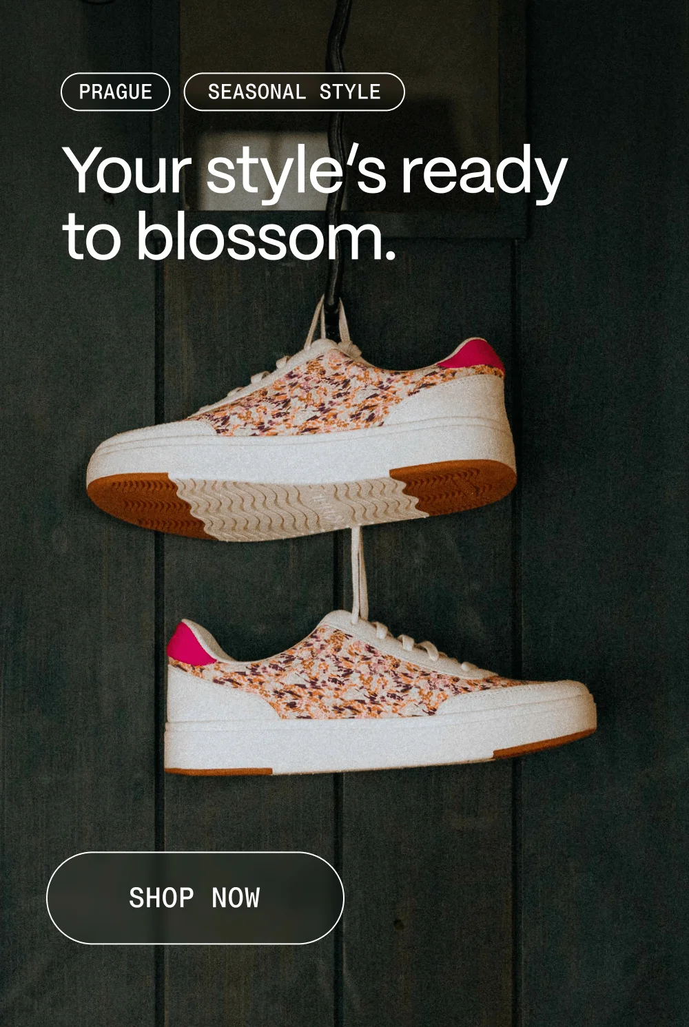 Prague. Seasonal style. Your style's ready to blossom. Shop now.