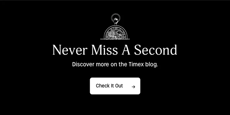 never miss a second | discover more on the timex blog. | check it out