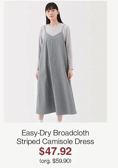 Shop Easy-Dry Broadcloth Striped Camisole Dress