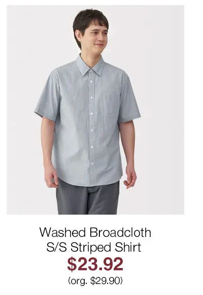 Shop Washed Broadcloth S/S Striped Shirt