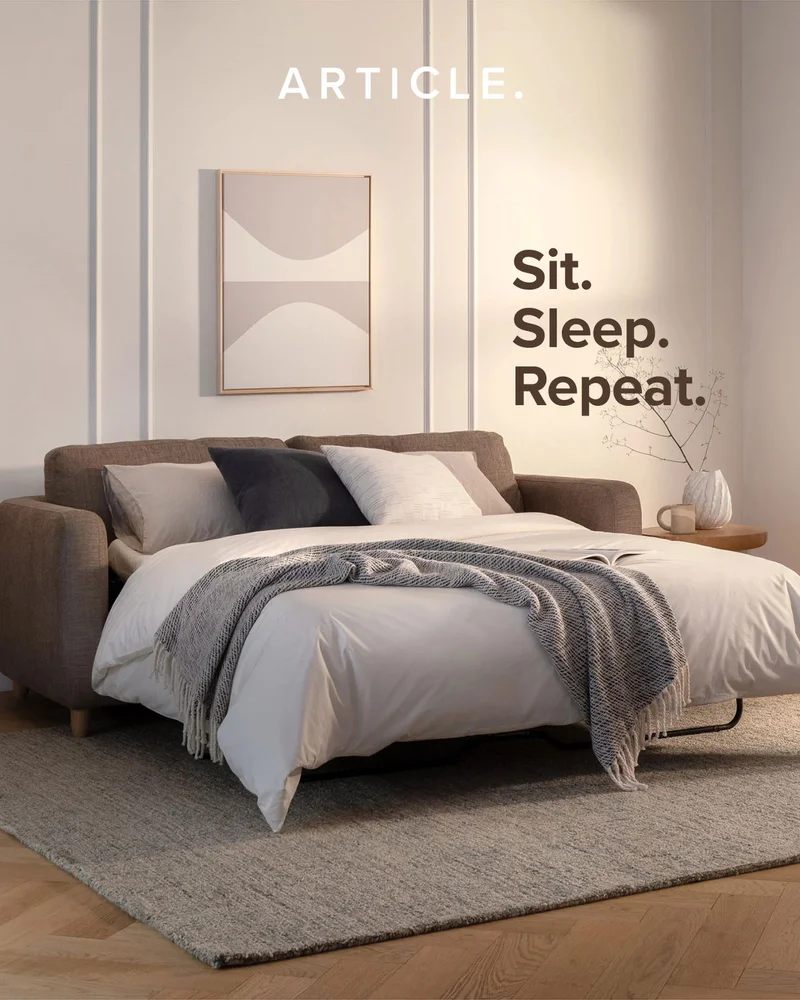 Sit. Sleep. Repeat. These aren’t your grandparents’ sofa beds.