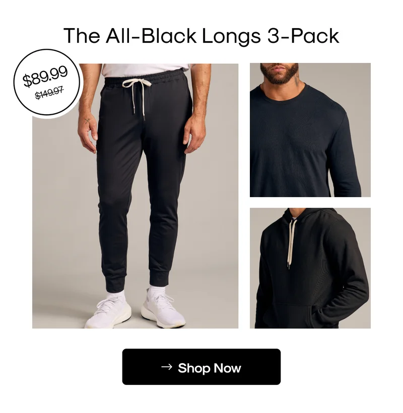 The All-Black Longs 3-Pack