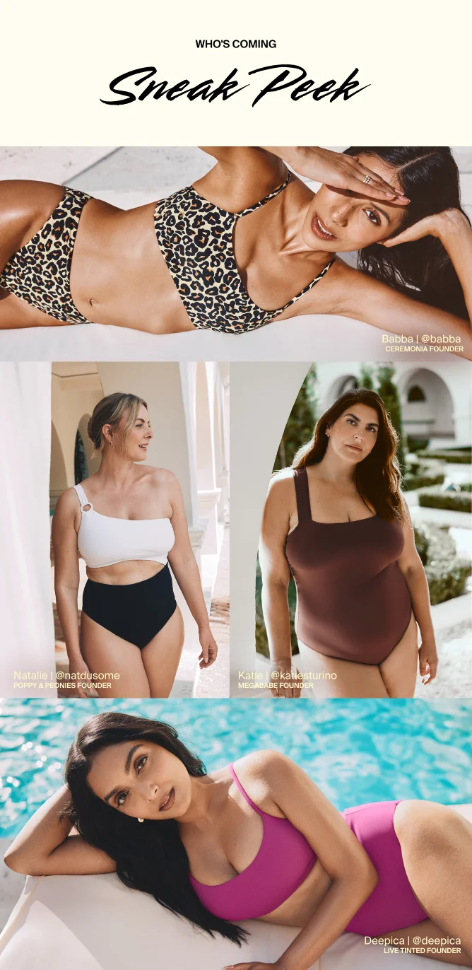 WHO'S COMING - SNEAK PEAK. Babba, Natalie, Kate, Deepica.