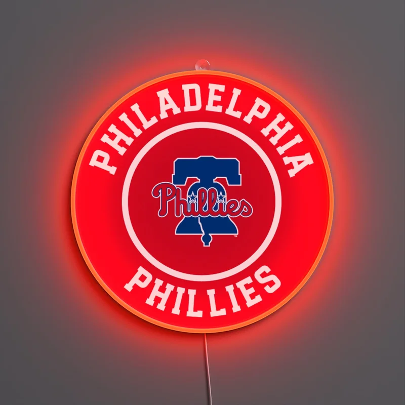 Image of Philadelphia Phillies Rounded Logo, LED neon sign