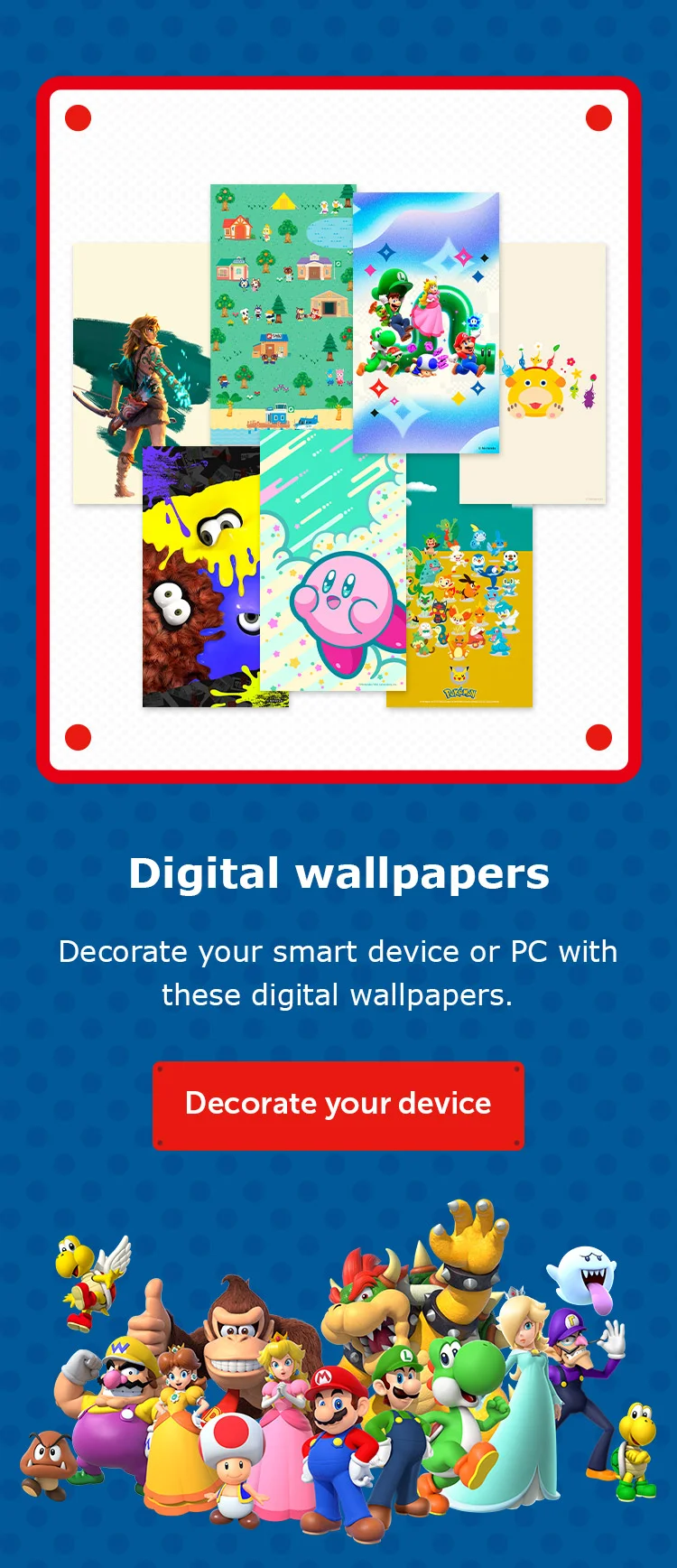 Digital wallpapers. Decorate your smart device or PC with these digital wallpapers.