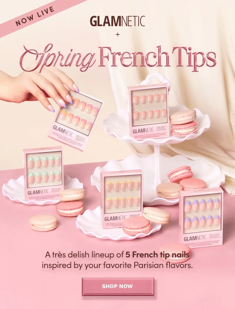 NOW LIVE! Spring French Tip Nails Collection.