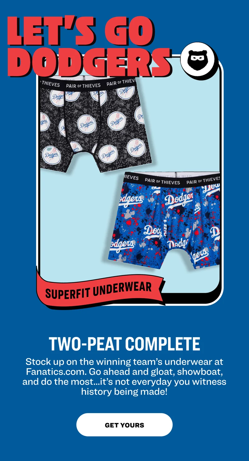 Two-peat complete Stock up on the winning team’s underwear at Fanatics.com. Go ahead and gloat, showboat, and do the most...it’s not everyday you witness history being made! get yours