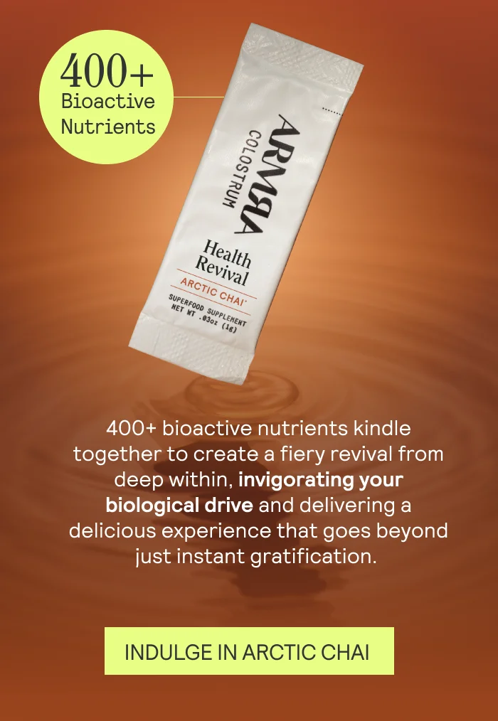 400+ functional nutrients kindle together to create a fiery revival from deep within, invigorating your biological drive and delivering a delicious experience that goes beyond just instant gratification.
