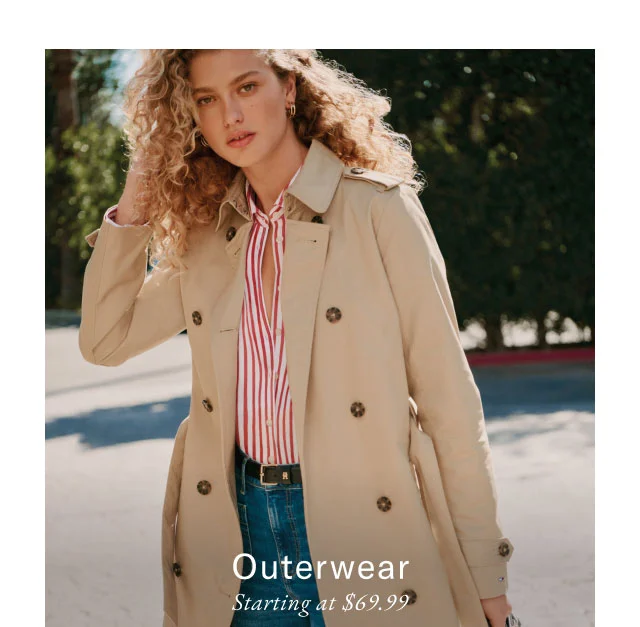 Outerwear starting at $69.99