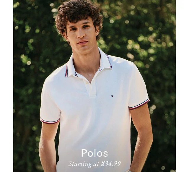 Polos starting at $34.99