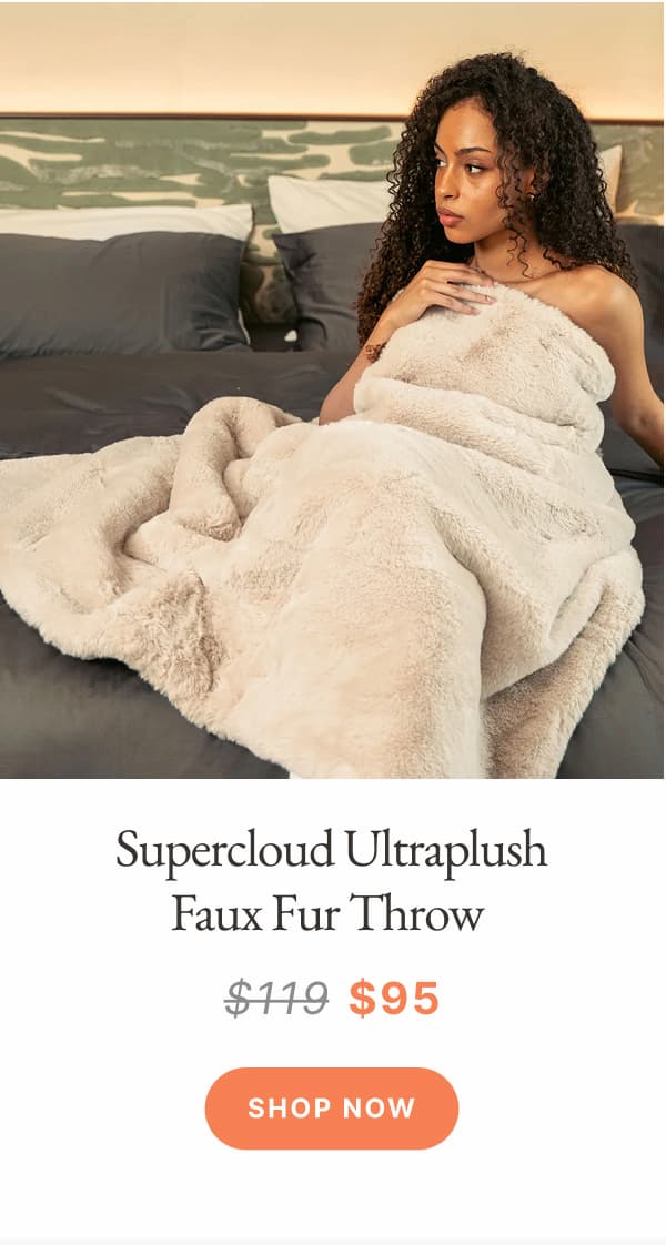 Supercloud Ultraplush Faux Fur Throw