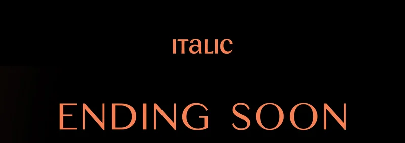 Italic | Life is Luxury | CYBER MONDAY | Up to 65% Off Sitewide