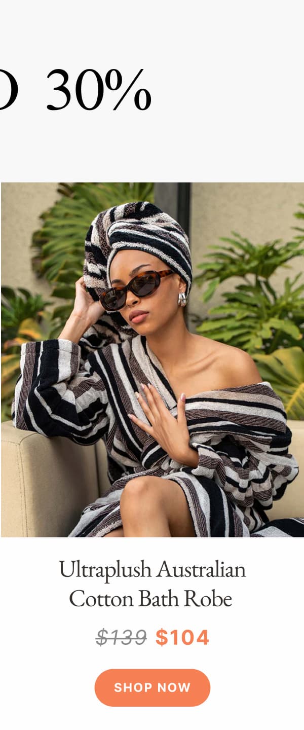 Ultraplush Australian Cotton Bath Robe