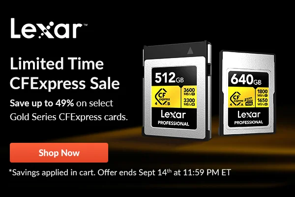Lexar Limited Time CFExpress Sale | Shop Now
