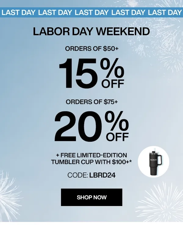 shop the labor day sale!