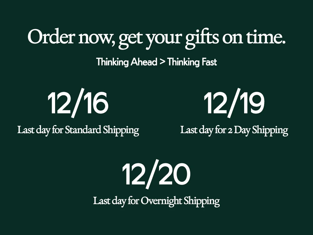 Holiday Shipping Cutoffs 2024