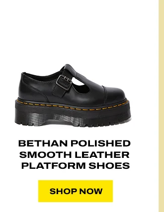 Bethan Polished Smooth Leather Platform Shoes