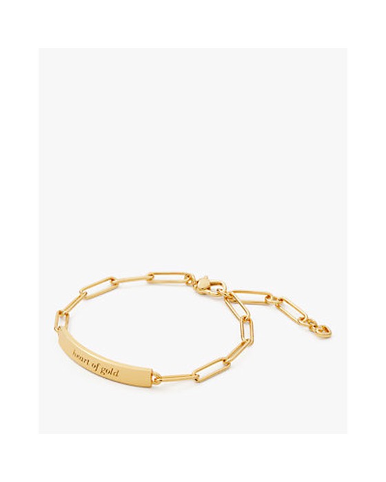 Heart Of Gold Id Bracelet