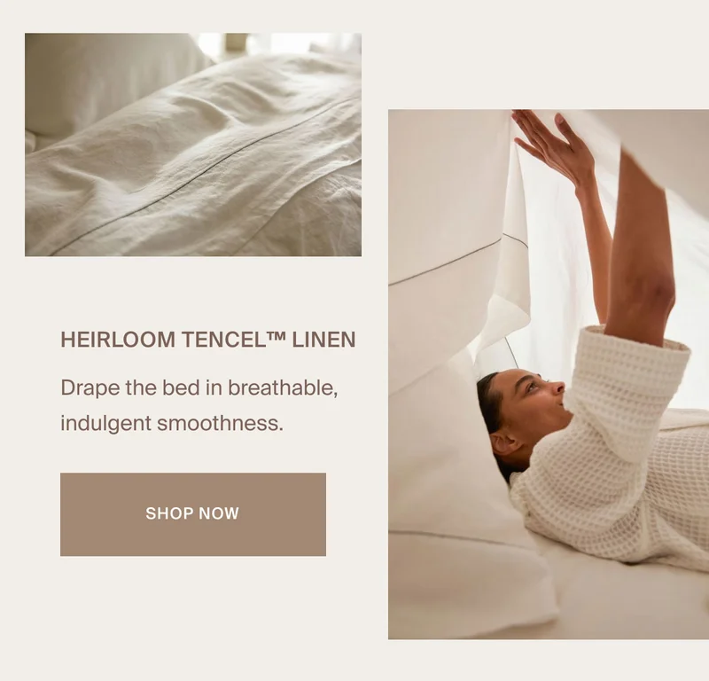 Shop Breathable Heirloom TENCEL Linen Bedding