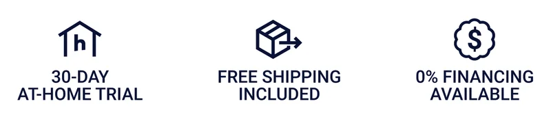 Extended at-home trial. Free shipping included. 0% financing available.