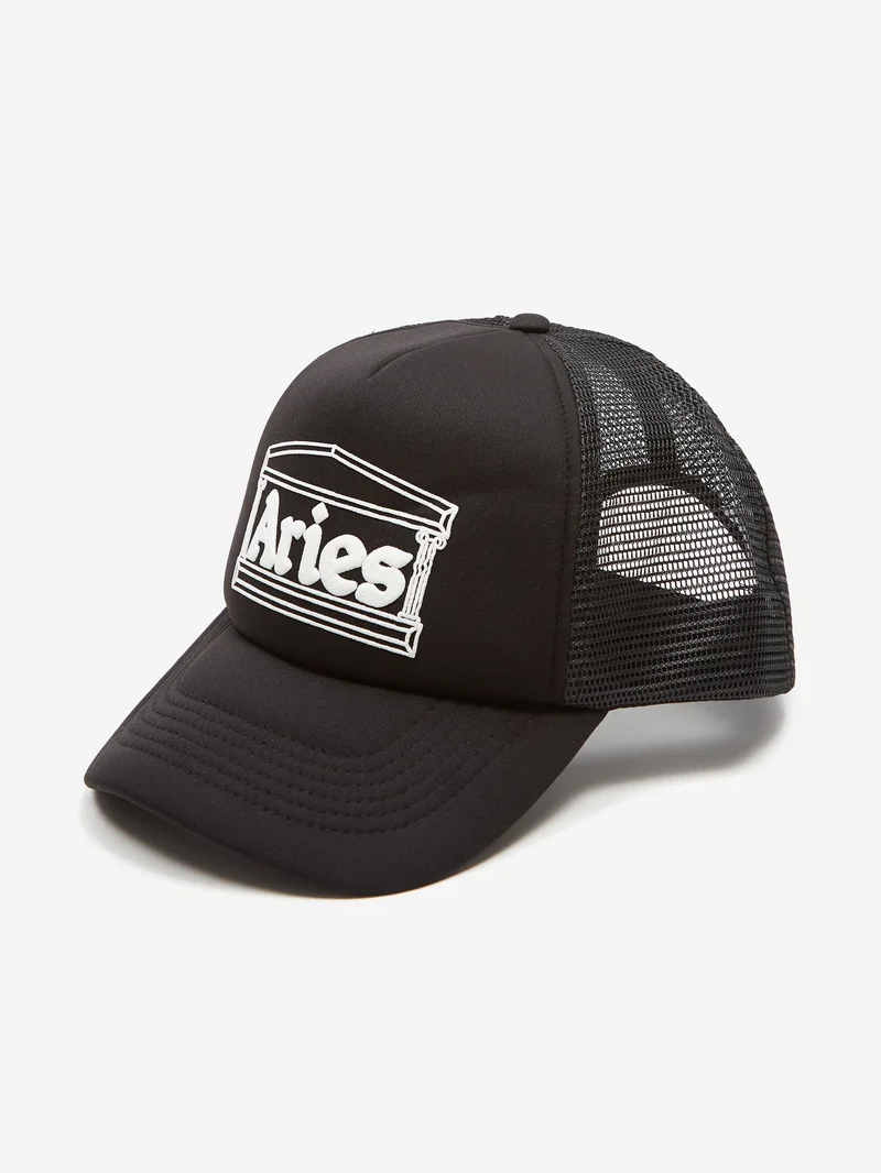Image of Aries Temple Trucker Cap - Black