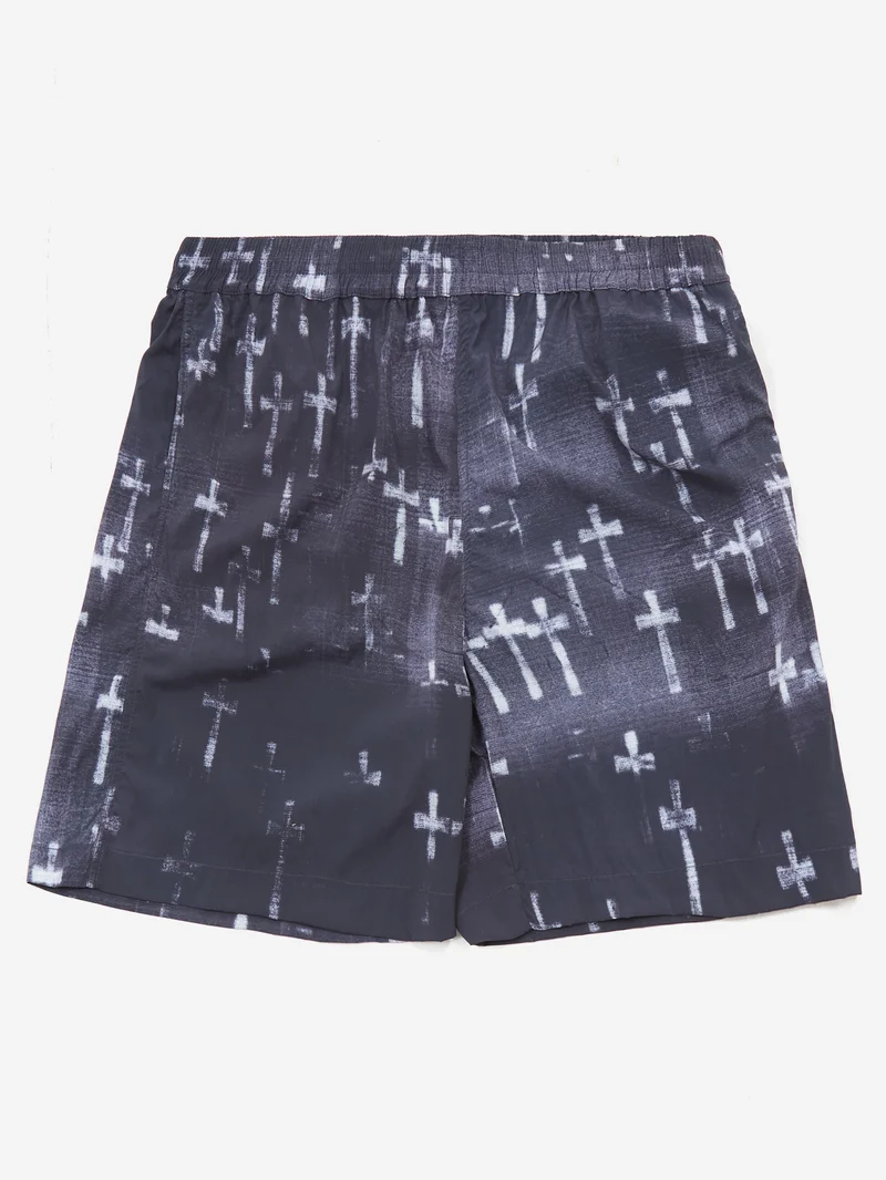 Image of Aries Graveyard Board Short - Black