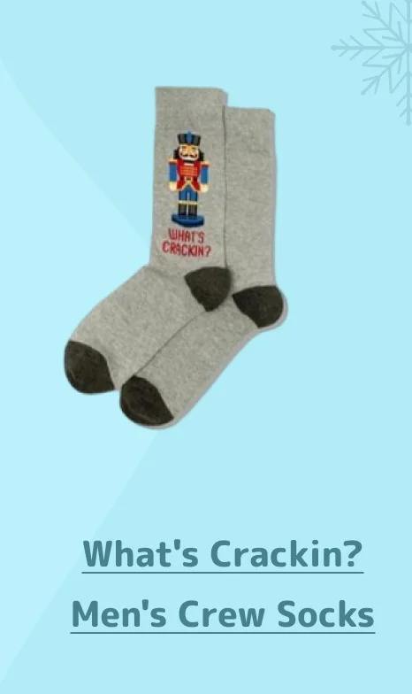 What's Crackin? Men's Crew Socks