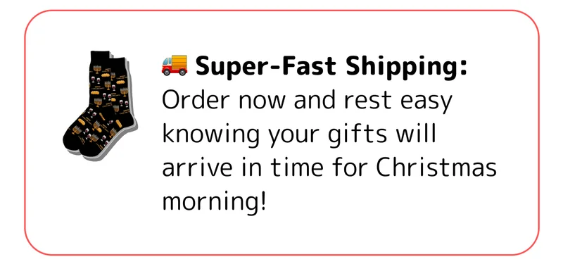 🚚 Super-Fast Shipping: Order now and rest easy knowing your gifts will arrive in time for Christmas morning!