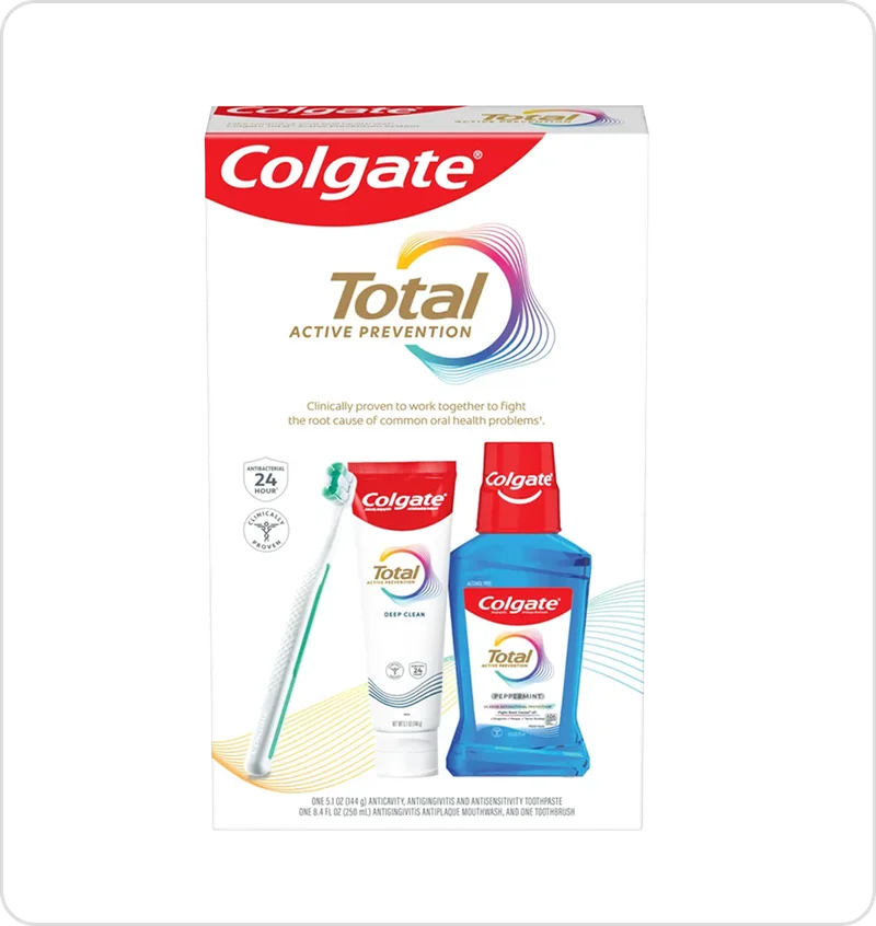 Colgate Total Active Prevention  Oral Care Kit Image
