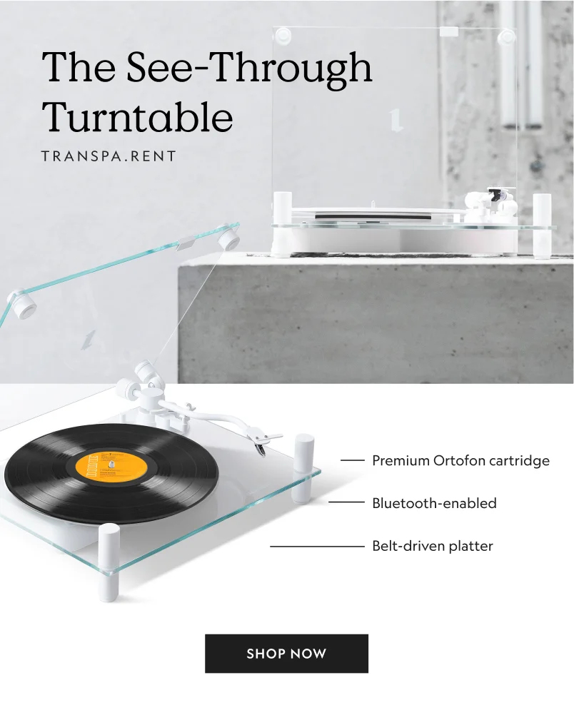 Glass Bluetooth Turntable