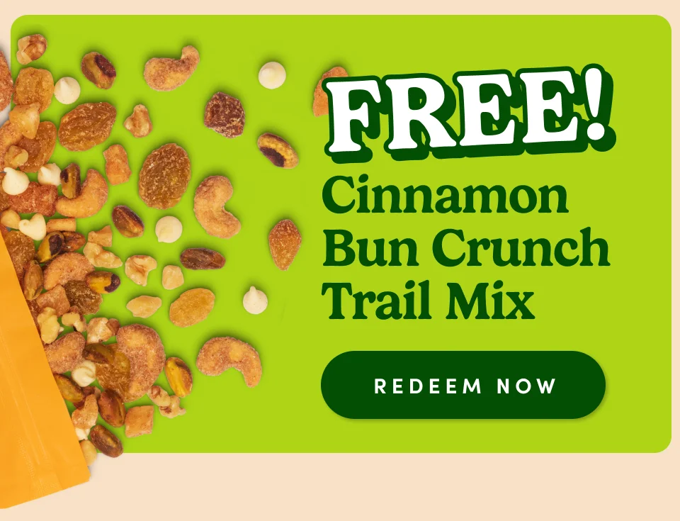 Free Cinnamon bun Crunch trail mix; redeem now