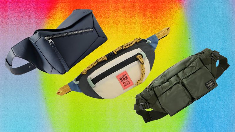 Image may contain: Bag, Accessories, Handbag, Backpack, Clothing, Glove, and Person best fanny packs
