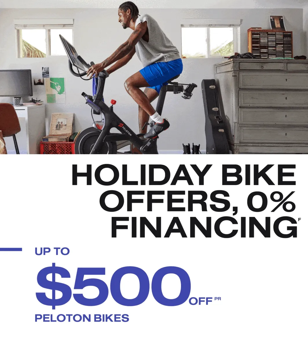 Up to $500 off Peloton Bikes
