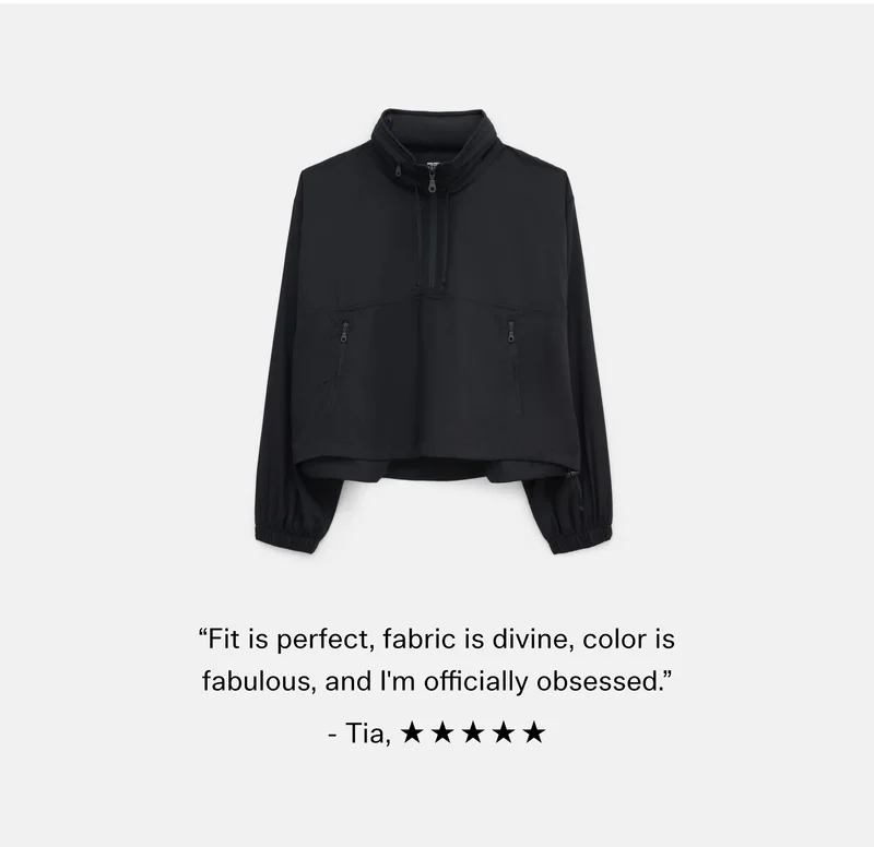 “Fit is perfect, fabric is divine, color is fabulous, and I'm officially obsessed.” -Tia, ✯✯✯✯✯