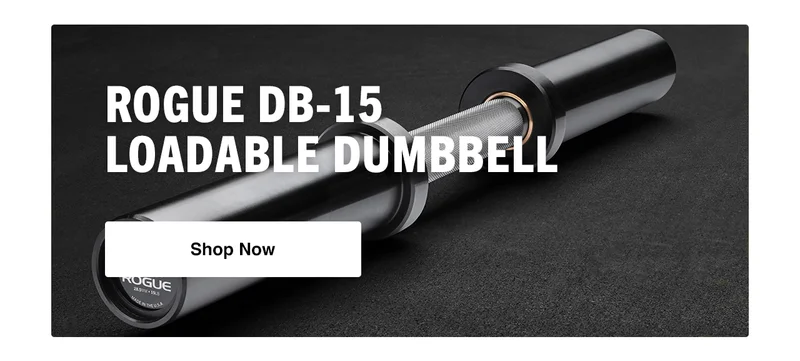 Rogue DB-15 Loadable Dumbbell - Stainless