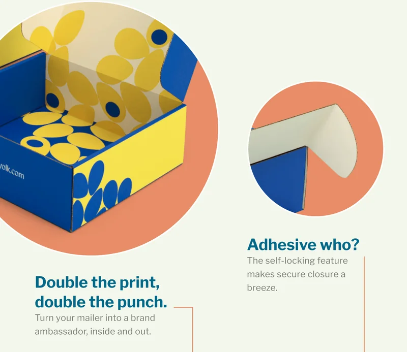 Double the print, double the punch. | Adhesive who?