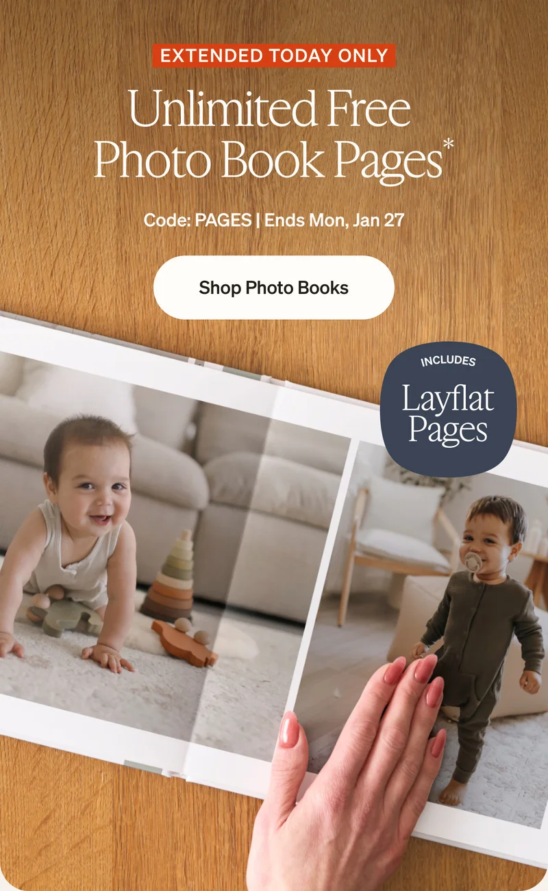 Unlimited Free Photo Book Pages + Up to 40% Off Almost Everything, 4 Freebies