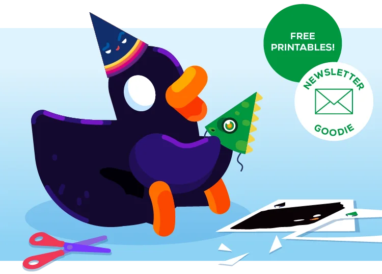 The free printable goodies are easy to craft and look awesome!